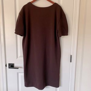 Dark Plum, Short Sleeve Oversized Dress